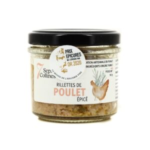 RILLETTES DE POULET ÉPICÉ 7 COLLINES 100G