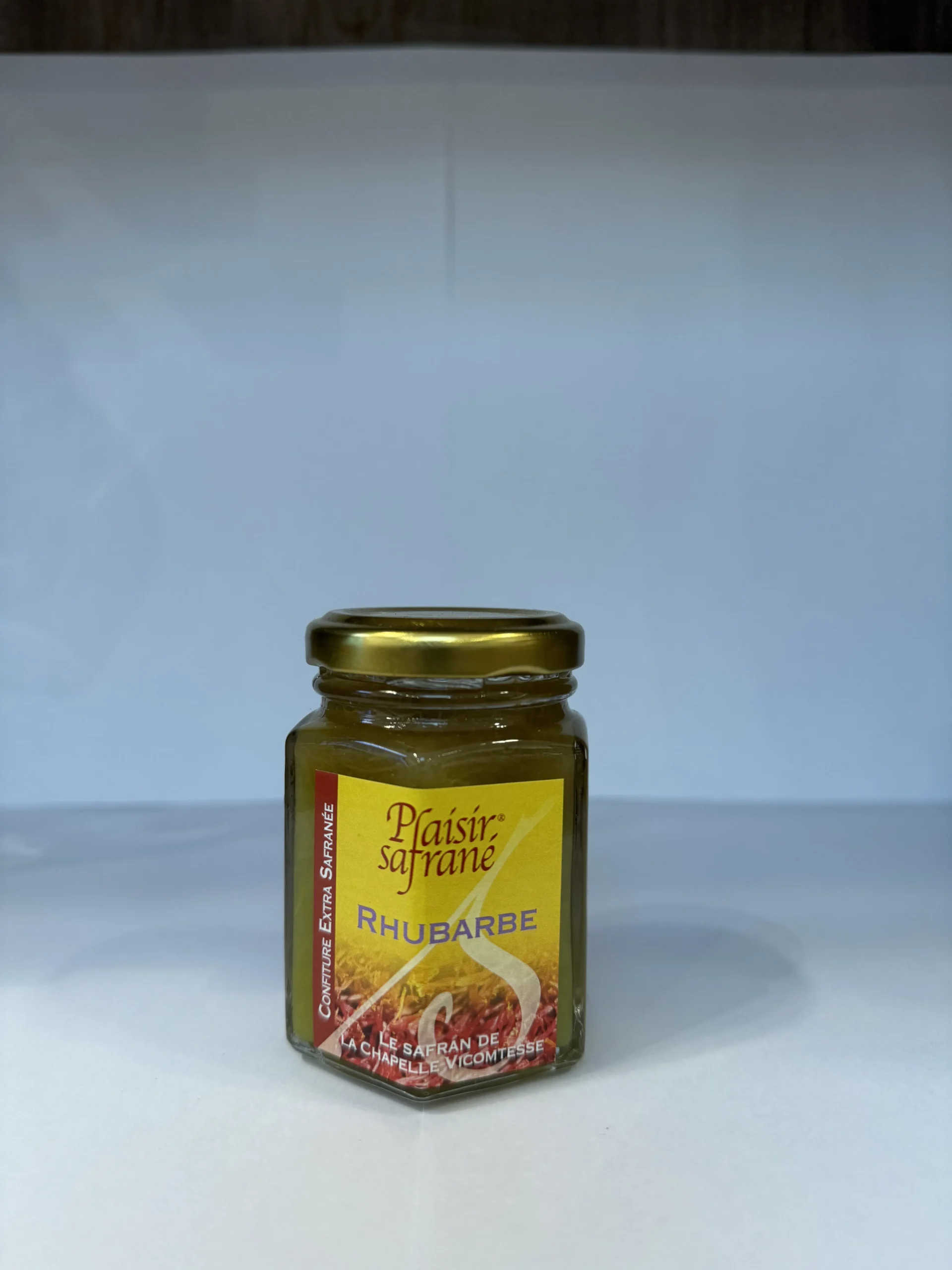 CONFITURE RHUBARBE SAFRANÉ 125G LA CHAPELLE VICOMTESSE
