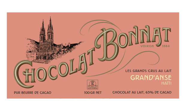 TABLETTE DE CHOCOLAT AU LAIT GRAND'ANSE 65%