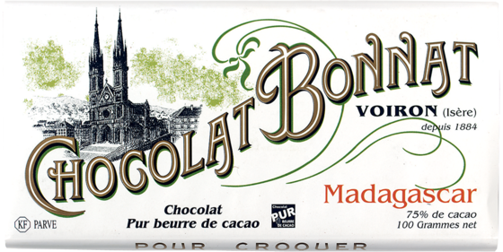 TABLETTE DE CHOCOLAT NOIR DE MADAGASCAR 75%