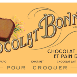 TABLETTE DE CHOCOLAT AU LAIT MORCEAUX PAIN D'ÉPICES