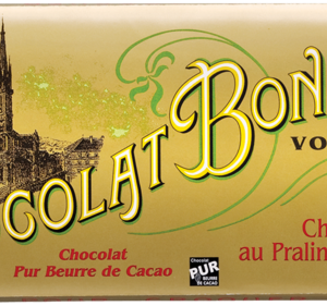 TABLETTE DE CHOCOLAT NOIR PRALINÉ NOISETTES