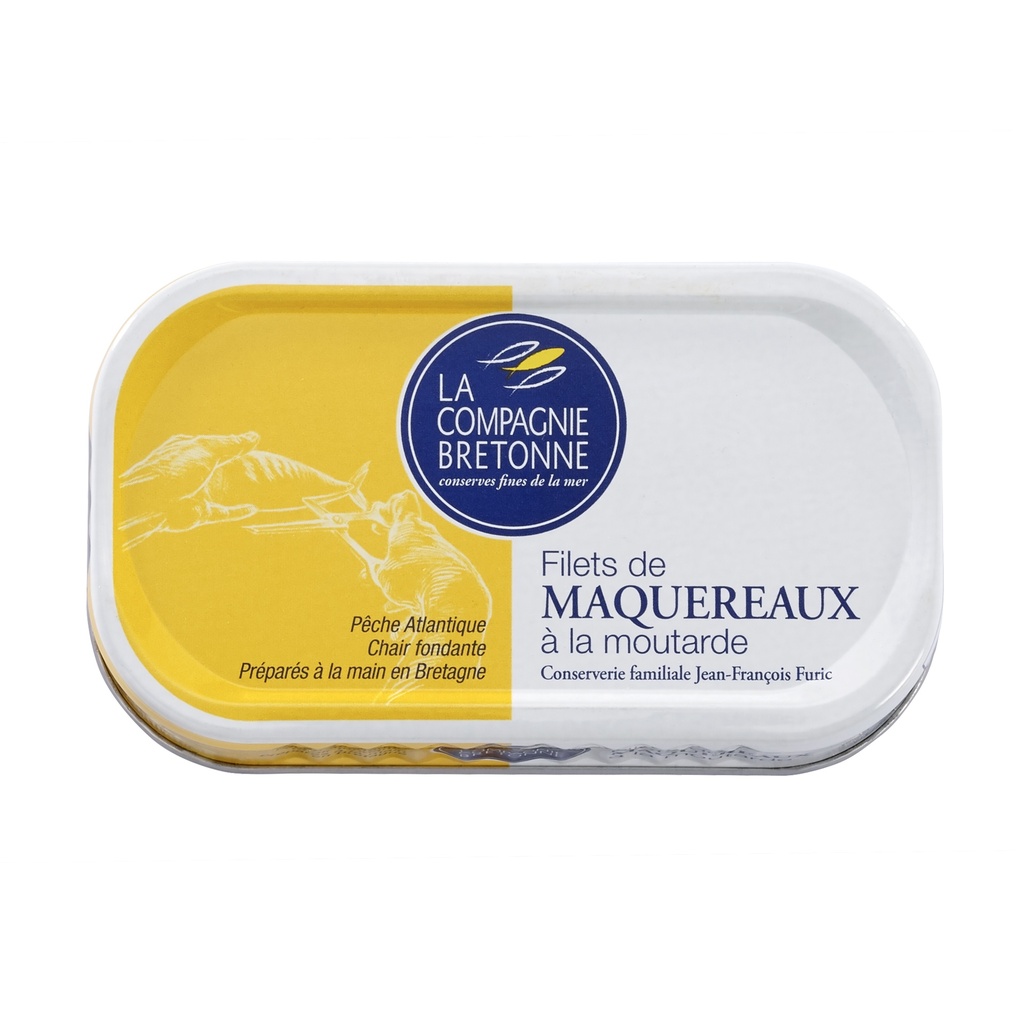 FILET DE MAQUEREAUX MOUTARDE LA COMPAGNIE BRETONNE 113g