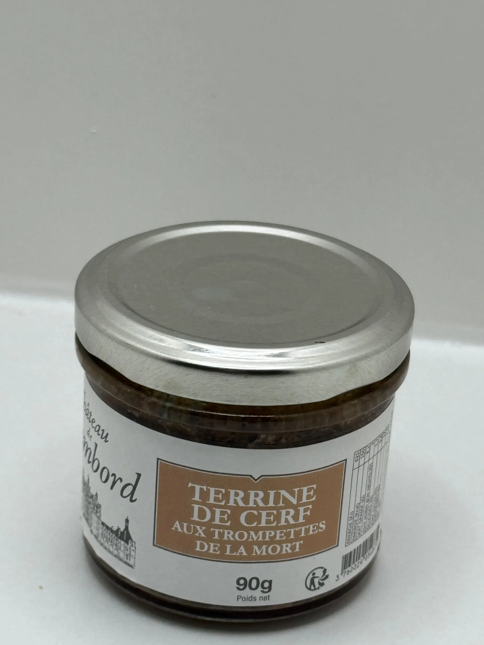 TERRINES DE CERF AUX TROMPETTES DE LA MORT 90G CHÂTEAU DE CHAMBORD