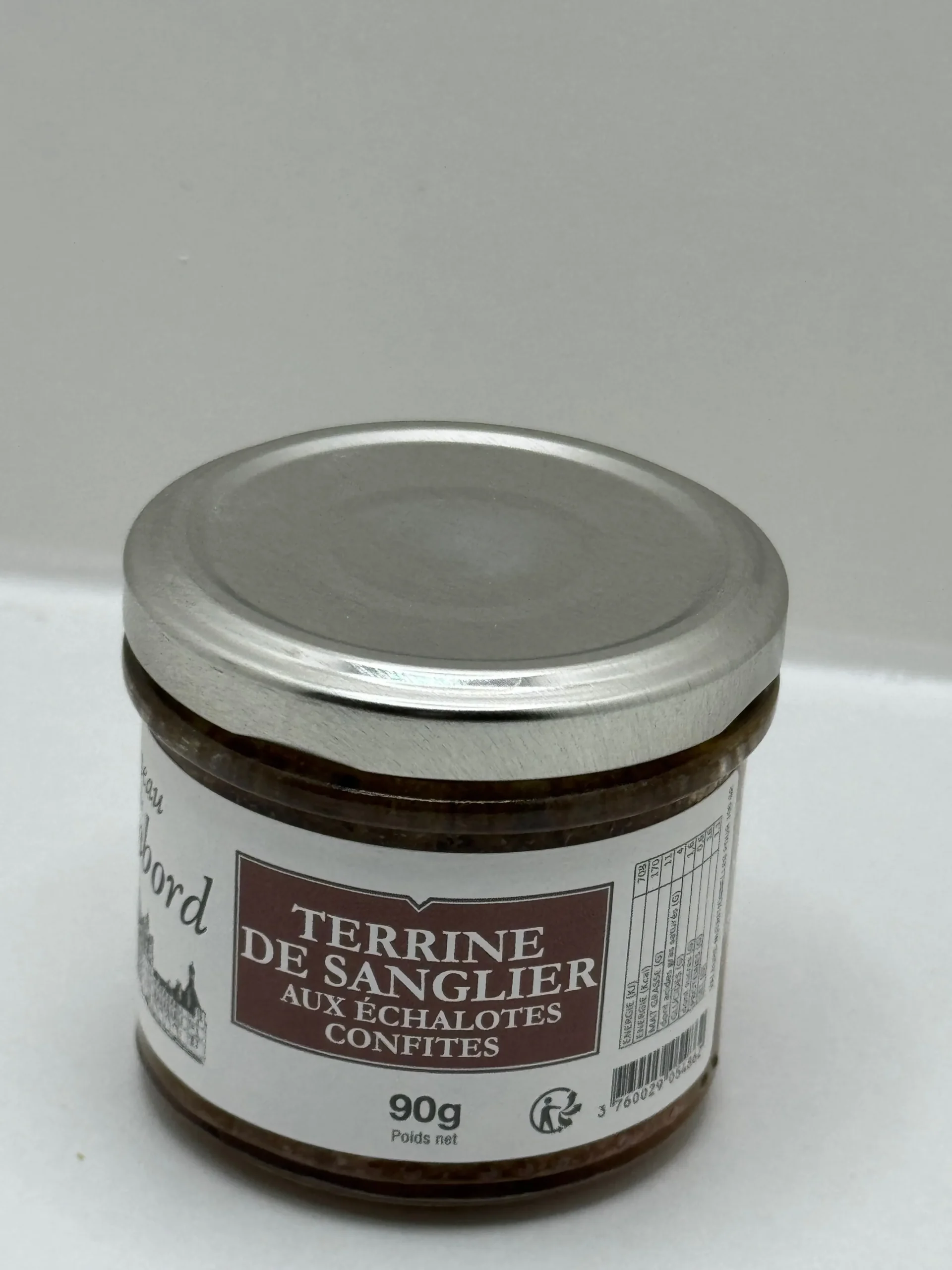 TERRINES DE SANGLIER AUX ÉCHALOTES CONFITES 90G CHÂTEAU DE CHAMBORD