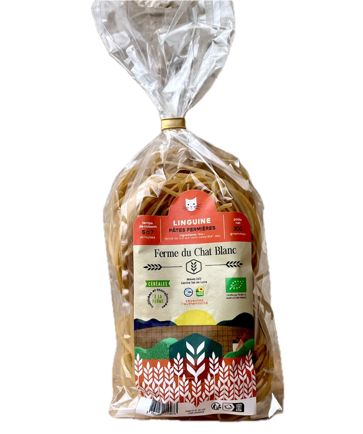 TORSADES ARTISANALE LINGUINE BIO FERME DU CHAT 300G