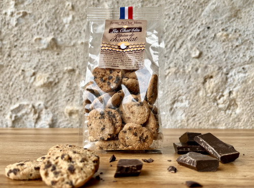 LES CHAT'BLES PEPITES DE CHOCOLAT 150G LA FERME DU CHAT BLANC