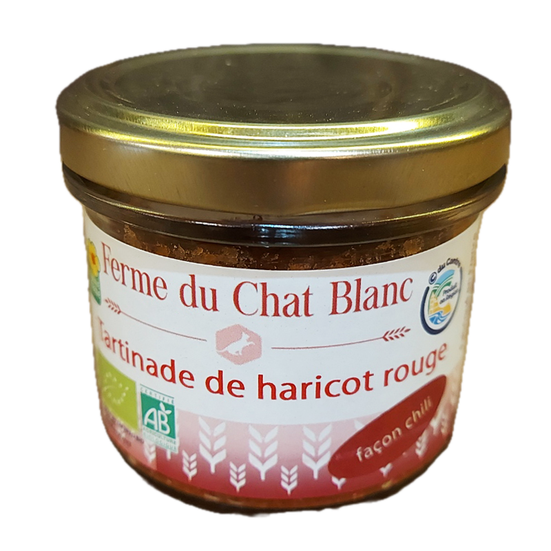 TARTINADE HARICOT ROUGE EPICES CHILI BIO FERME DU CHAT 90G