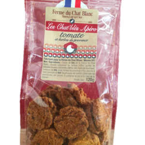 LES CHAT'BLES TOMATE HERBES DE PROVENCE FERME DU CHAT BLANC 120G