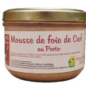 MOUSSE DE FOIE DE CERF AU PORTO LA FERME DE L'ÉTANG 200G