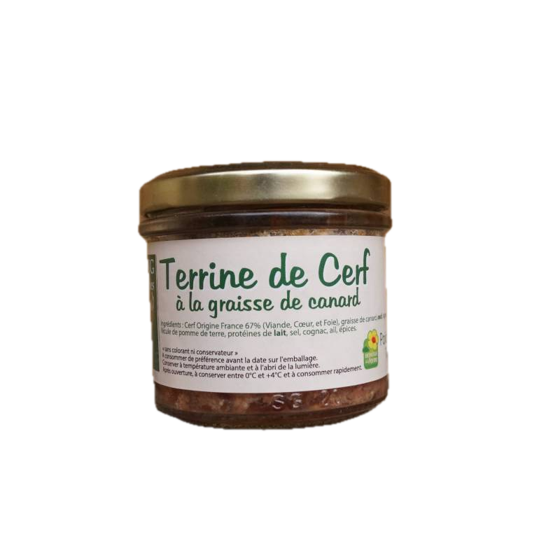 TERRINE DE CERF À LA GRAISSE DE CANARD LA FERME DE L'ÉTANG 100G