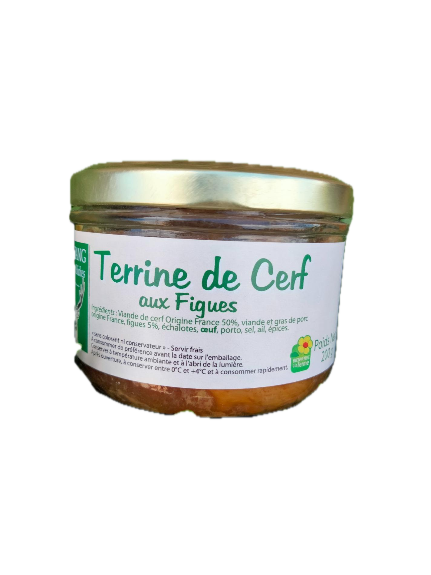 TERRINE DE CERF AUX FIGUES LA FERME DE L'ÉTANG 200G