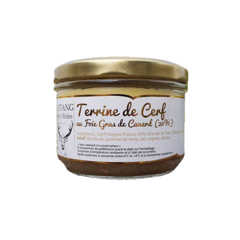 TERRINE DE CERF AU FOIE GRAS DE CANARD LA FERME DE L'ÉTANG 100G