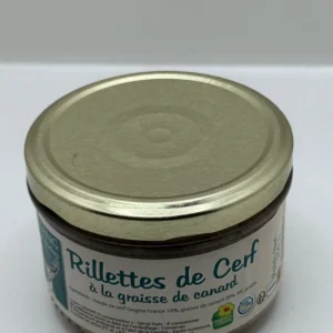 RILLETTE DE CERF À LA GRAISSE DE CANARD LA FERME DE L'ÉTANG 200G