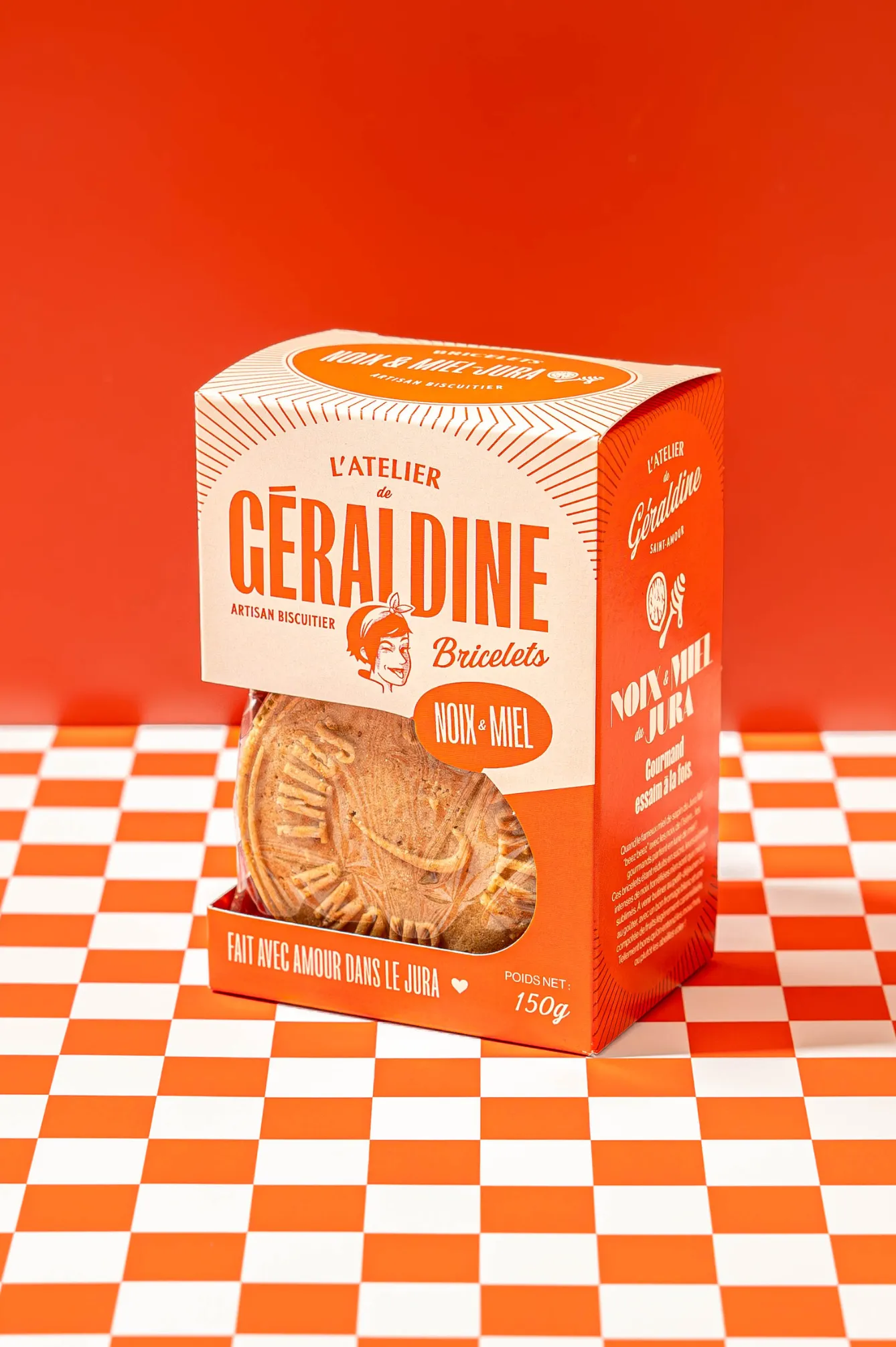 BRICELETS SUCRES NOIX & MIEL 150G L'ATELIER DE GÉRALDINE
