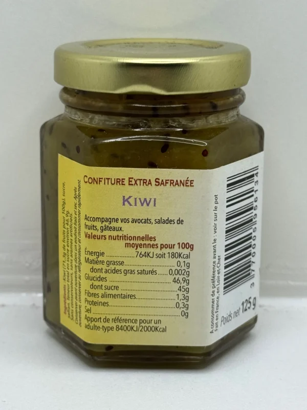 CONFITURE KIWI SAFRANÉ 125G LA CHAPELLE VICOMTESSE – Image 2