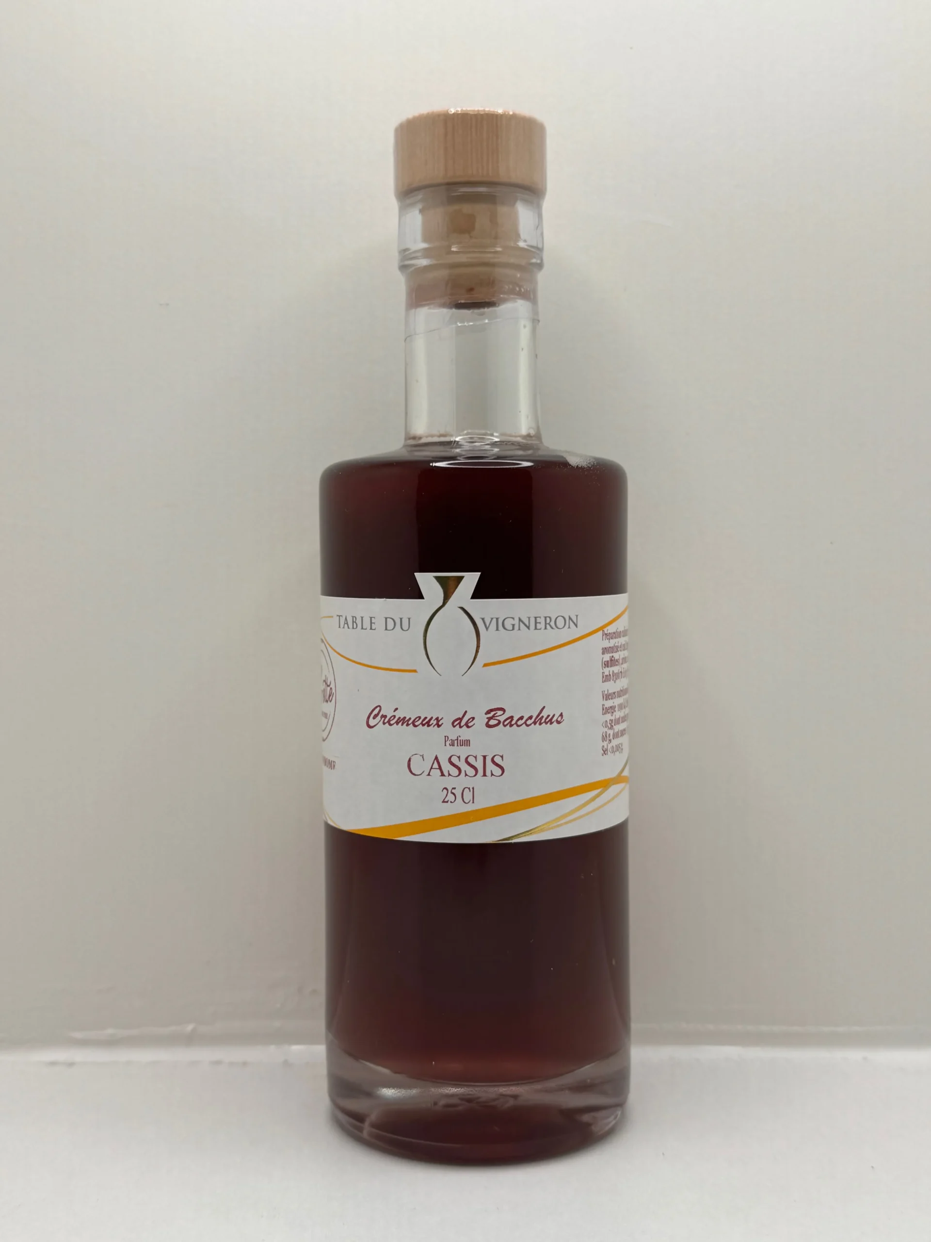 CREMEUX DE BACCHUS CASSIS LES SANTOLINES 25CL