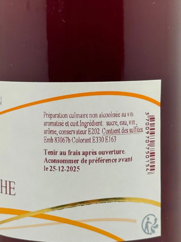 CREMEUX DE BACCHUS FRAMBOISE MENTHE LES SANTOLINES 25CL – Image 2