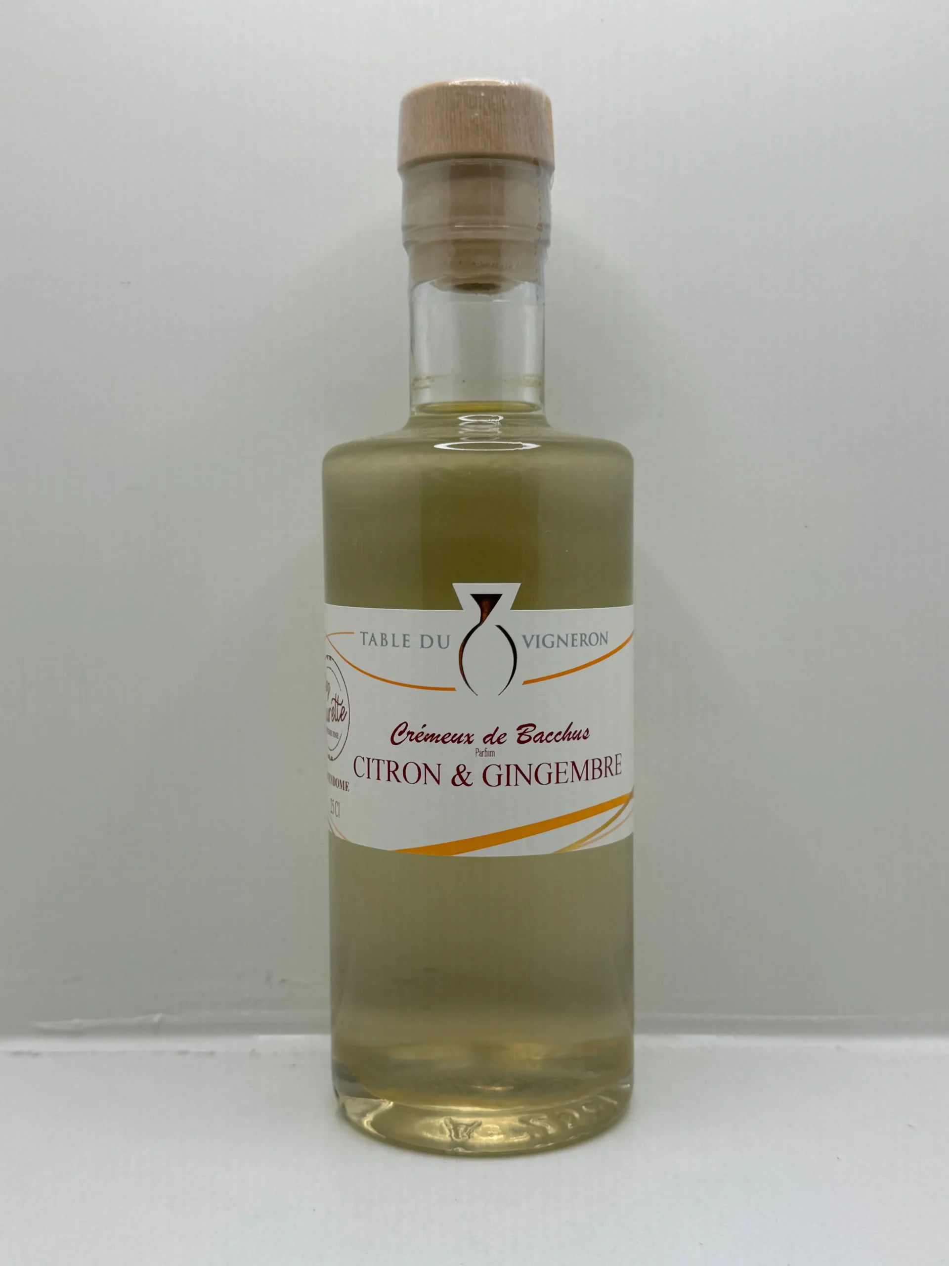 CREMEUX DE BACCHUS CITRON GINGEMBRE LES SANTOLINES 25CL