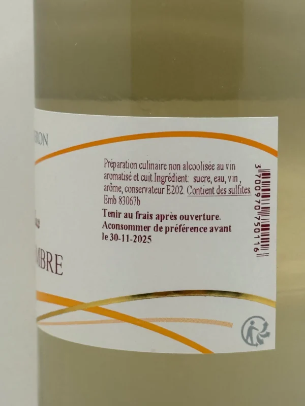 CREMEUX DE BACCHUS CITRON GINGEMBRE LES SANTOLINES 25CL – Image 2