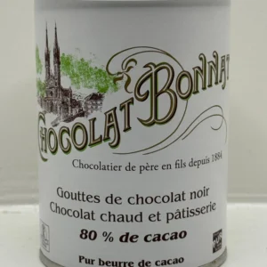 BOÎTE GOUTTES DE CHOCOLAT NOIR 80% CACAO
