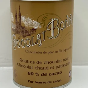 BOÎTE GOUTTES DE CHOCOLAT NOIR 60% CACAO
