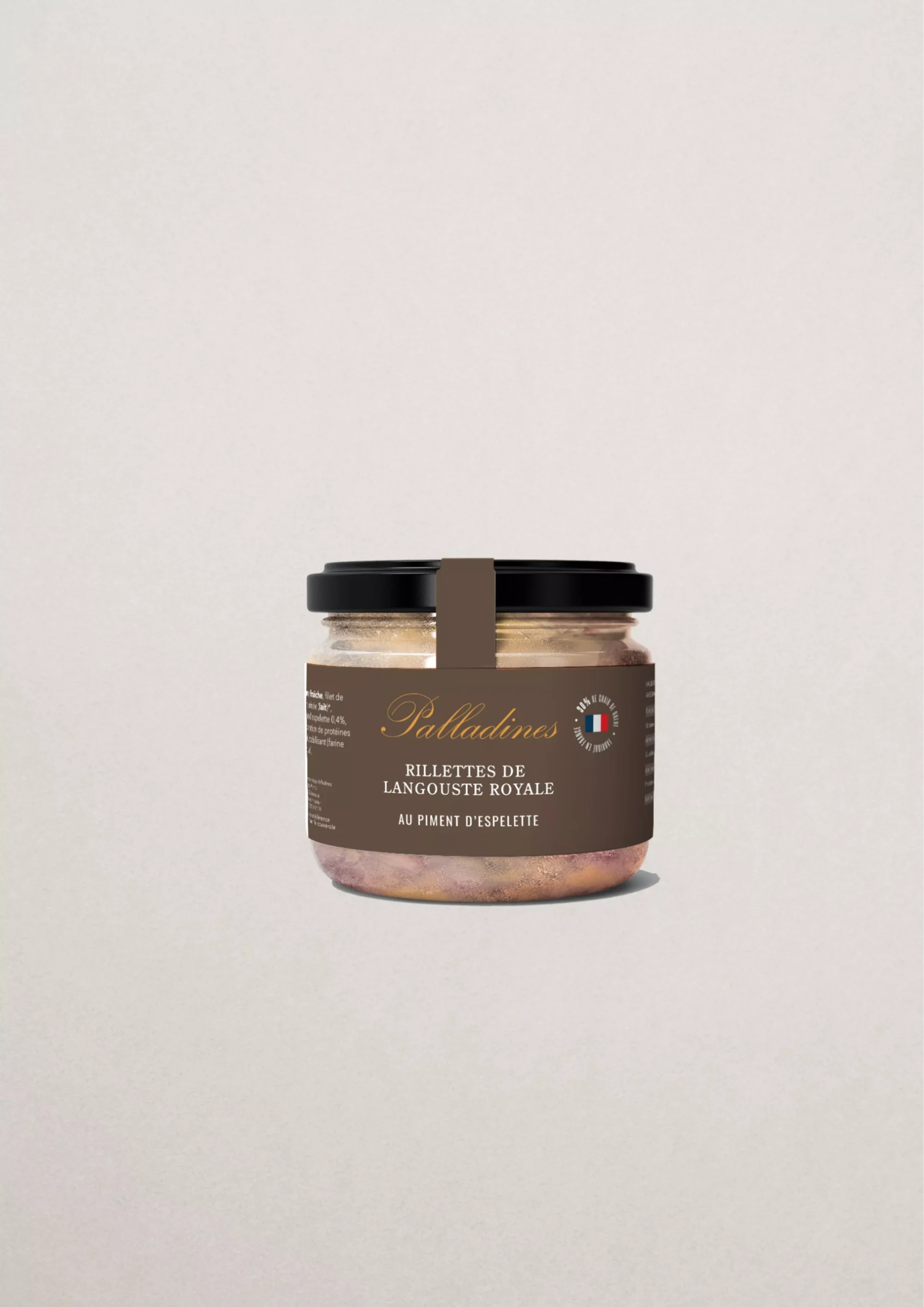 RILLETTES DE LANGOUSTE PIMENT D'ESPELETTE PALLADINES