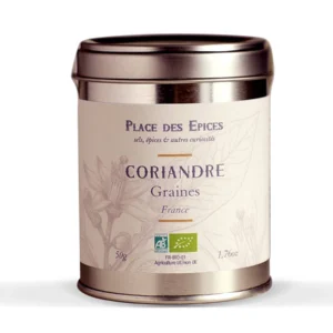 CORIANDRE GRAINES BIO 50G PLACE DES ÉPICES