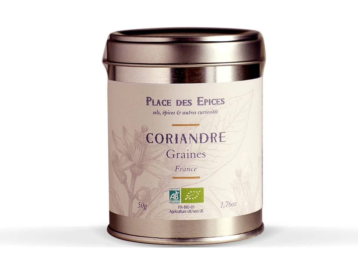 CORIANDRE GRAINES BIO 50G PLACE DES ÉPICES