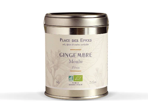 GINGEMBRE MOULU BIO 50G PLACE DES ÉPICES