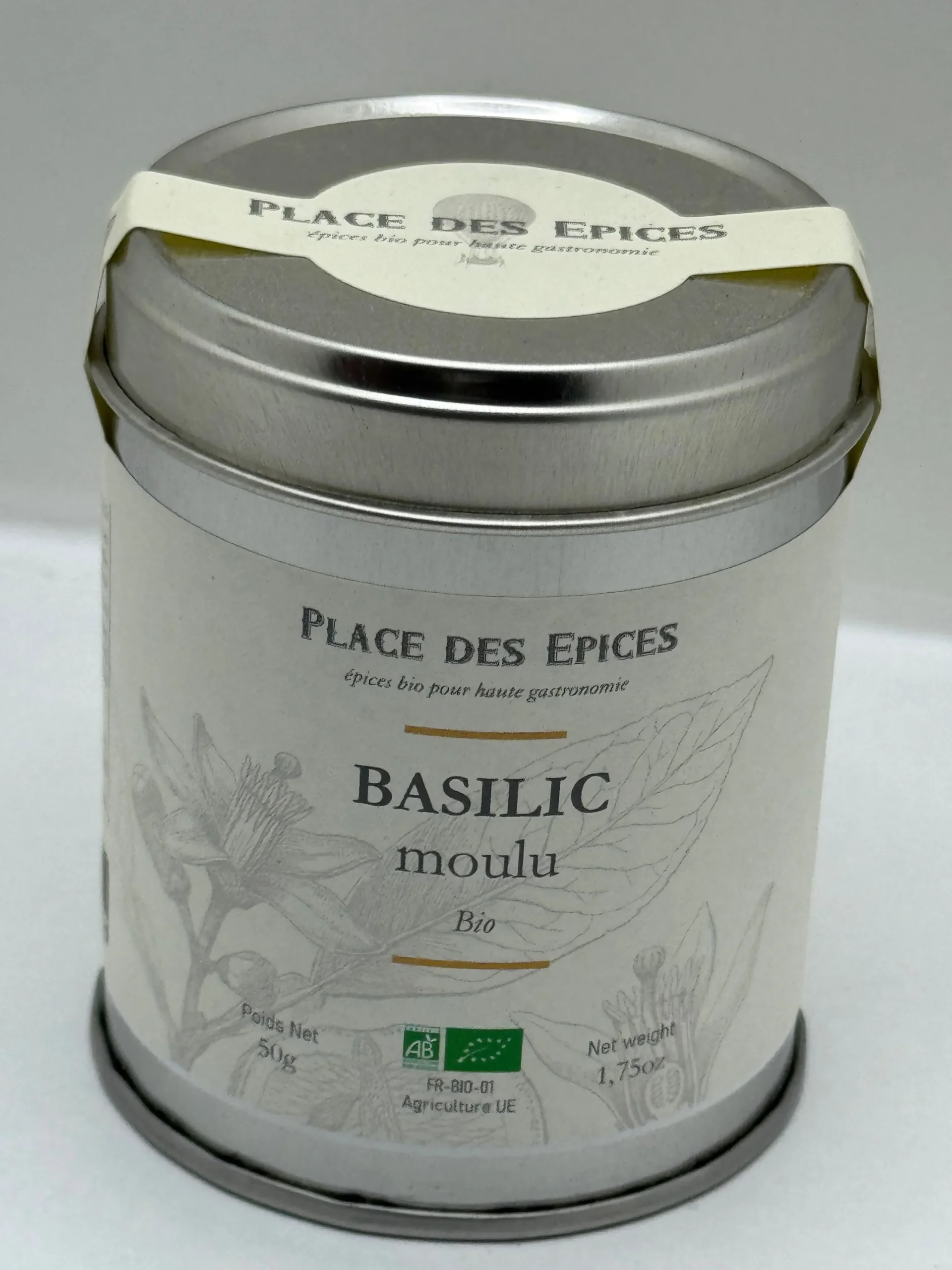 BASILIC MOULU BIO 50G PLACE DES ÉPICES