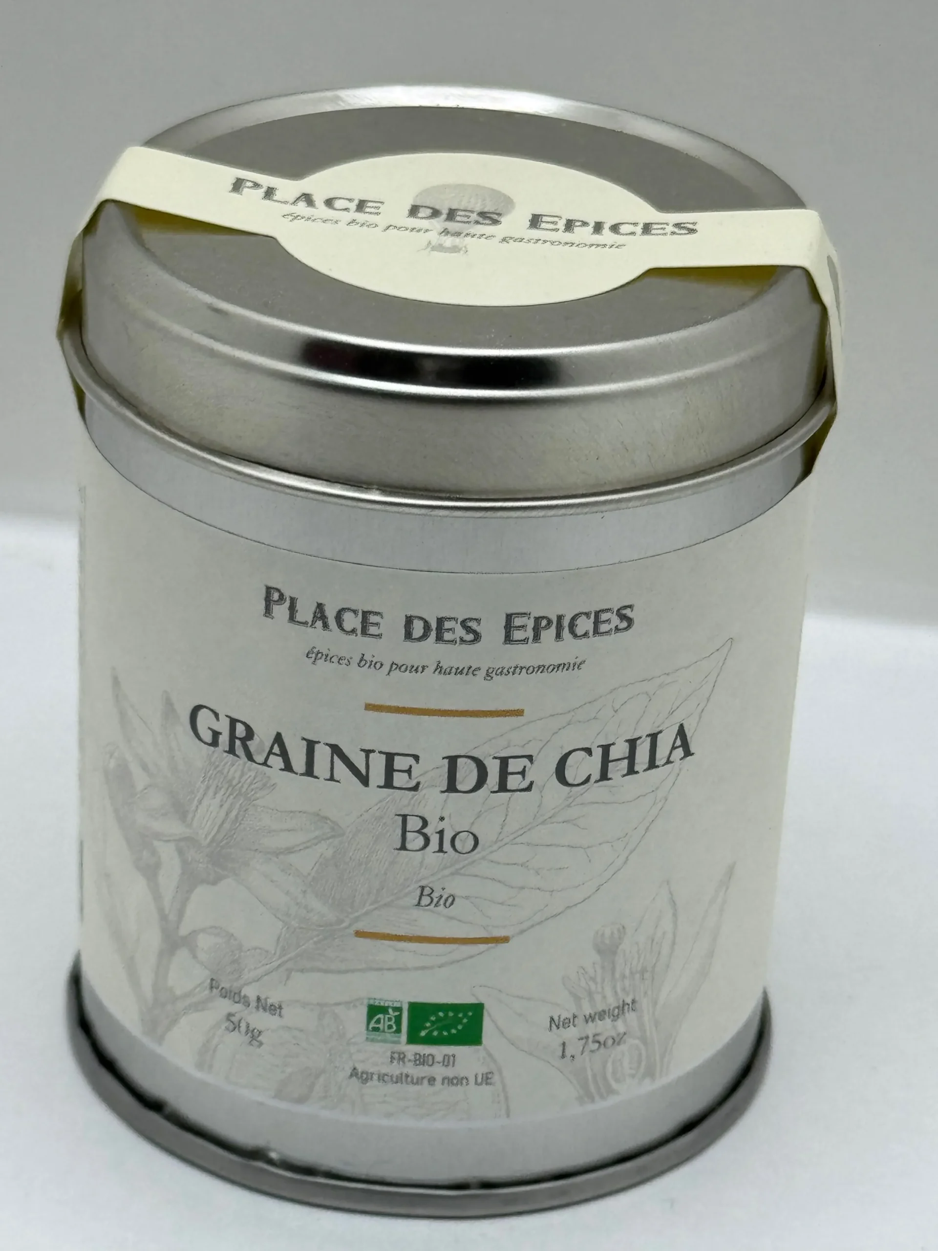 GRAINE DE CHIA BIO 50G PLACE DES ÉPICES
