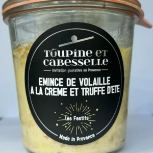 ÉMINCÉ DE VOLAILLE À LA CRÊME ET TRUFFE D'ÉTÉ 400G