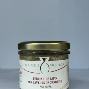 TERRINE DE LAPIN AUX SAVEURS DE GARRIGUE LES SANTOLINES 90g
