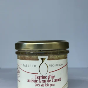TERRINE OIE AU FOIE GRAS DE CANARD LES SANTOLINES 90G