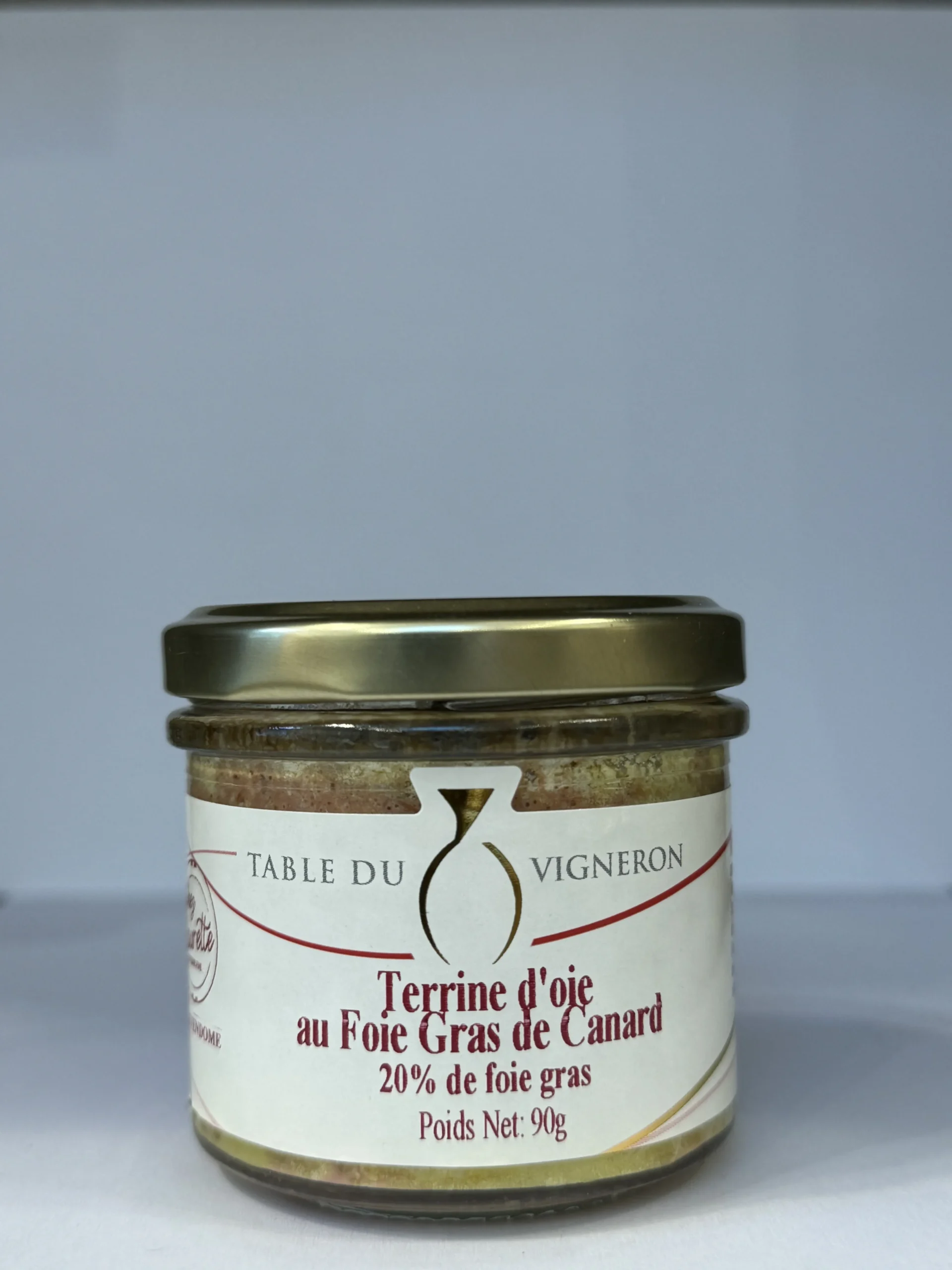 TERRINE OIE AU FOIE GRAS DE CANARD LES SANTOLINES 90G