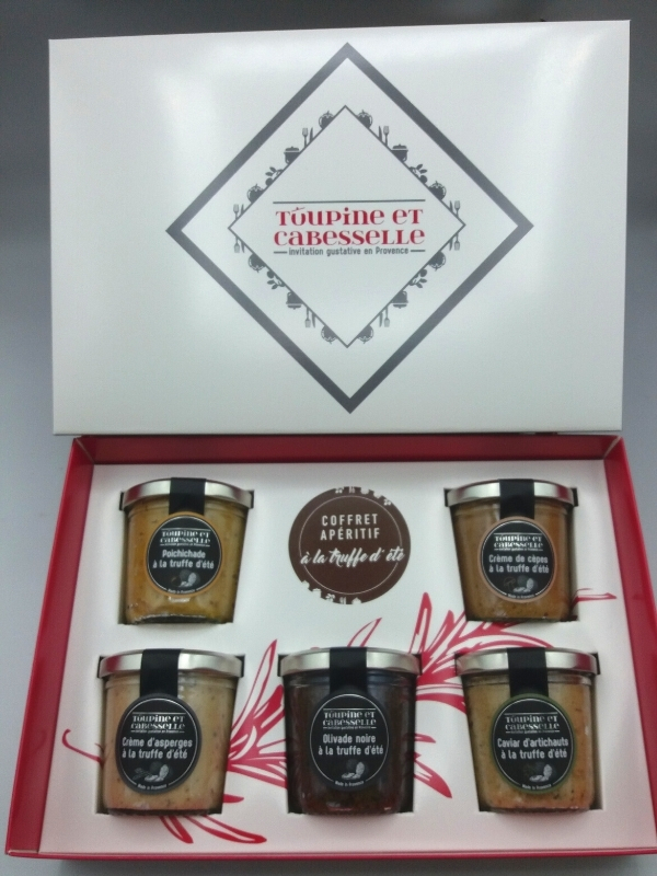 COFFRET APERITIF A LA TRUFFE D'ETE TOUPINE ET CABESSELLE