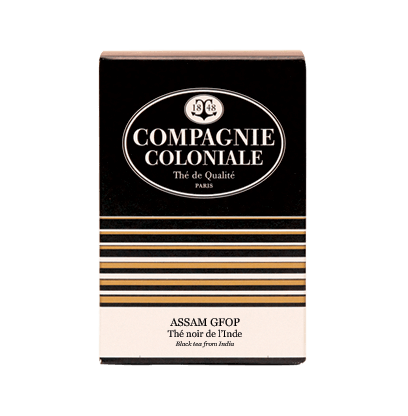 THÉ NOIR D'INDE ASSAM GFOP COMPAGNIE COLONIALE 25 SACHETS
