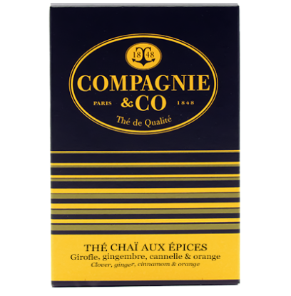 THÉ NOIR CHAÏ COMPAGNIE COLONIALE 25 SACHETS