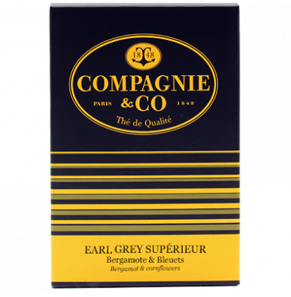 THÉ NOIR EARL GREY COMPAGNIE COLONIALE 25 SACHETS