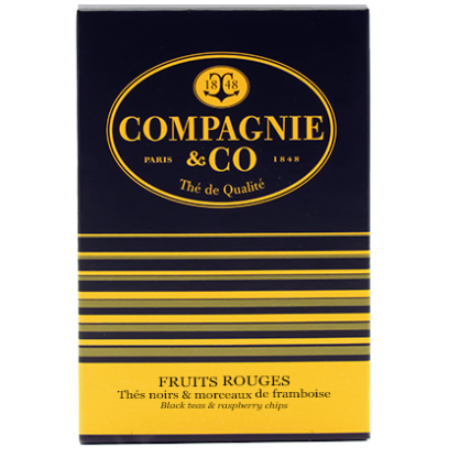 THÉ NOIR FRUITS ROUGES COMPAGNIE COLONIALE 25 SACHETS