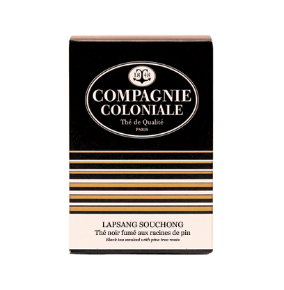 THÉ NOIR FUMÉ LAPSANG SOUCHONG COMPAGNIE COLONIALE 25 SACHETS