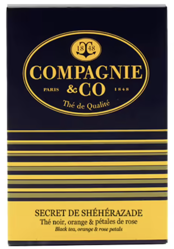 THÉ NOIR SHÉHÉRAZADE COMPAGNIE COLONIALE 25 SACHETS