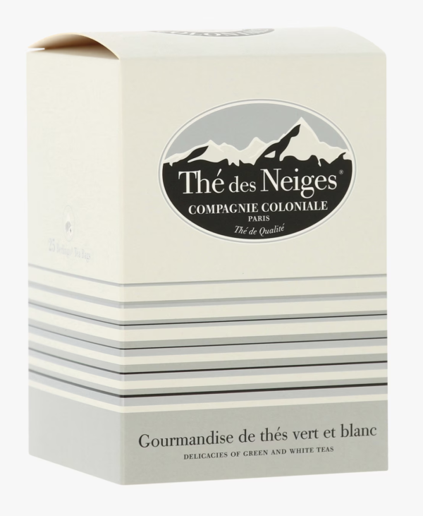 THÉ BLANC ET VERT THÉ DES NEIGES COMPAGNIE COLONIALE 25 SACHETS