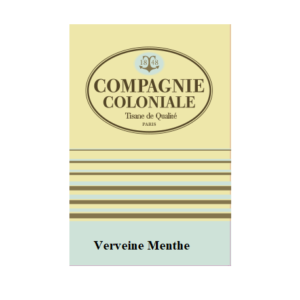 INFUSIONS VERVEINE 25 BERLINGOTS COMPAGNIE COLONIALE