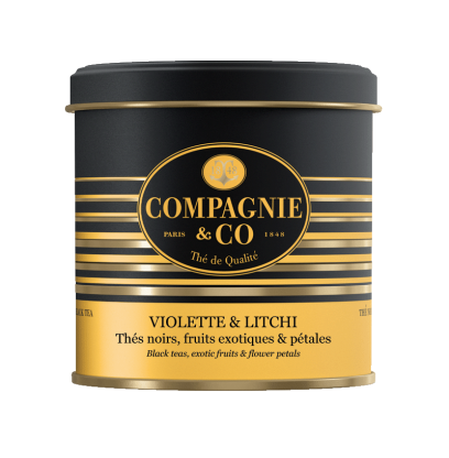 THÉ NOIR VIOLETTE LITCH COMPAGNIE COLONIALE 100g