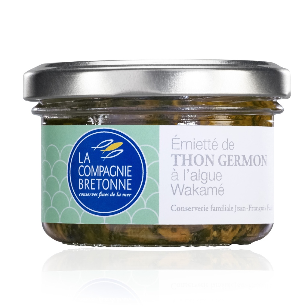ÉMIETTÉ DE THON GERMON WAKAMÉ LA COMPAGNIE BRETONNE 90g