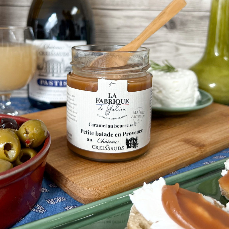 PÂTE À TARTINER CARAMEL BEURRE SALÉ ET PASTIS 200G LA FABRIQUE DE JULIEN