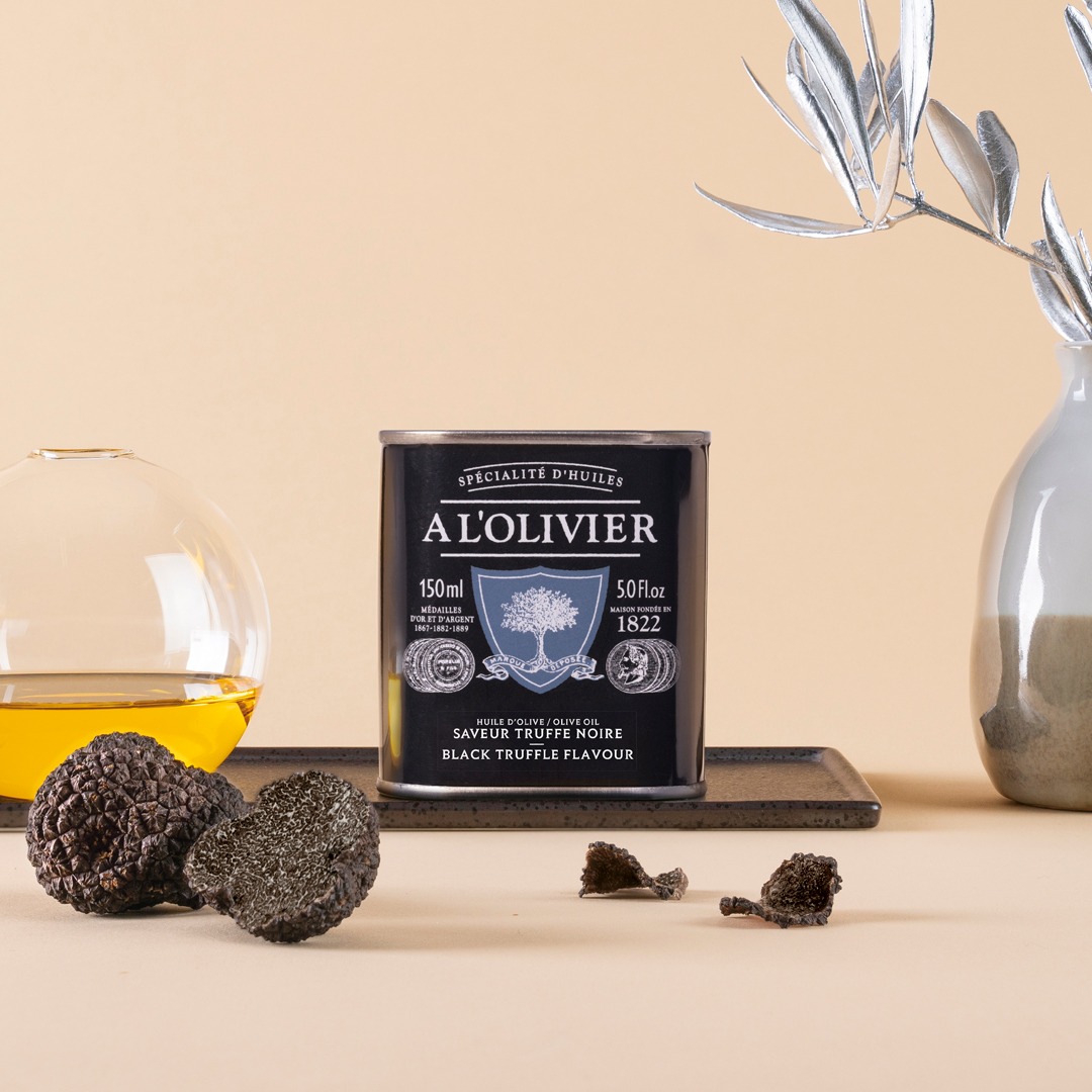 HUILE D'OLIVE SAVEUR TRUFFE NOIRE 150ML A L'OLIVIER