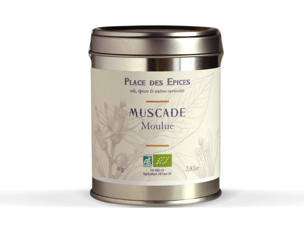 MUSCADE MOULU BIO 50G PLACE DES ÉPICES
